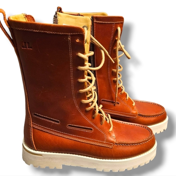 John Legend men's Leather lace-up boots. Size 7.5 - Picture 1 of 11